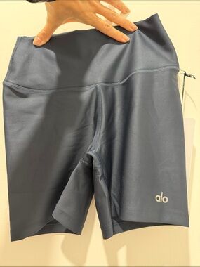ALO Airlift Energy Shorts in Navy Blue